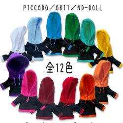 バイカラーパーカー<br>【カラフル-全12色】